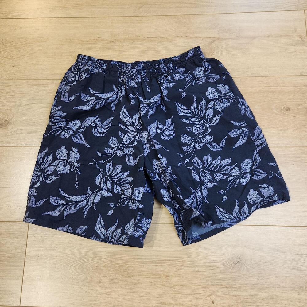 Patagonia Baggies Swim Shorts Mens Medium Blue Floral Nylon Quick Dry Trunks